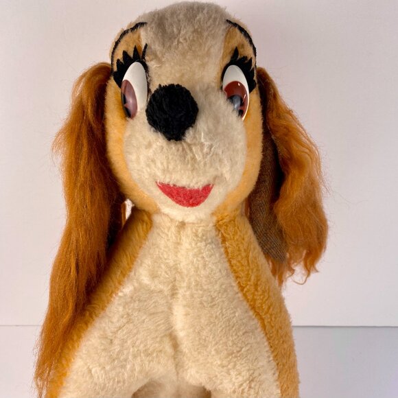 Vintage Disney Lady 1970s 18 in Plush Collectible California Stuffed Toys USA - Picture 1 of 9